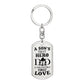 Dad - First Hero, First Love, Personalized Key Chain