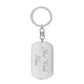 Dad - First Hero, First Love, Personalized Key Chain