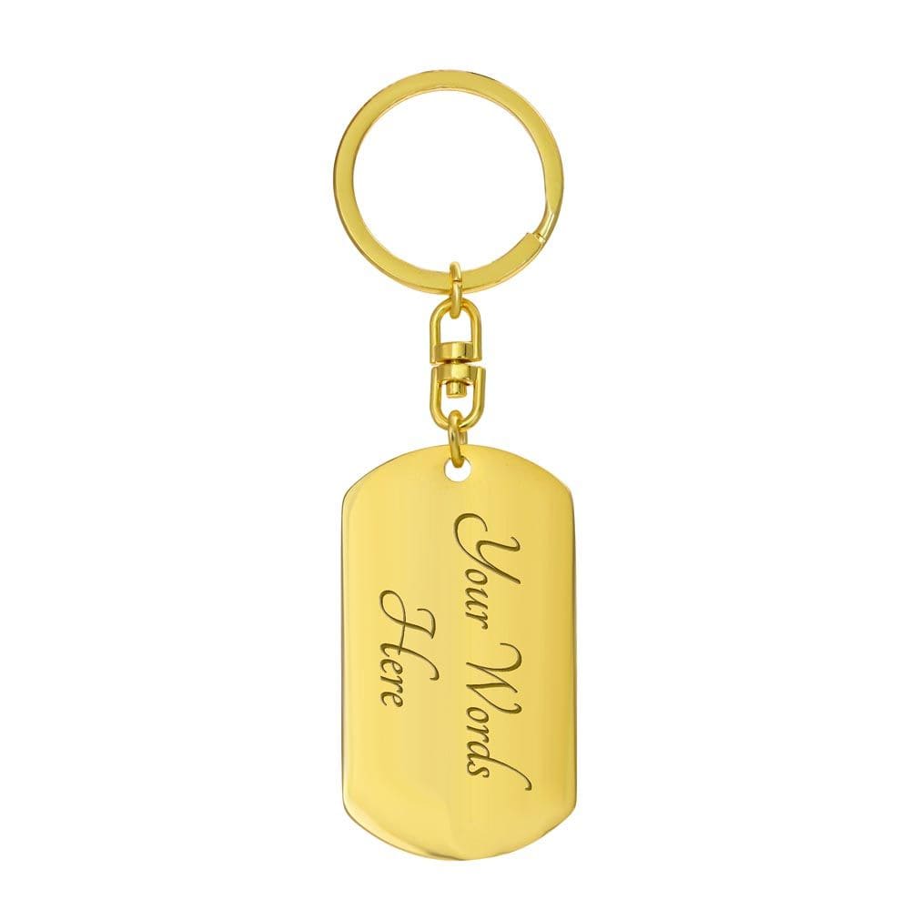 Dad - First Hero, First Love, Personalized Key Chain