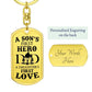 Dad - First Hero, First Love, Personalized Key Chain