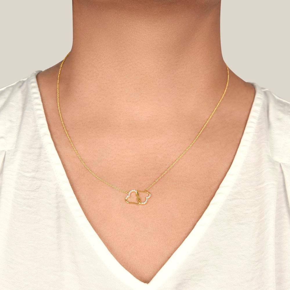 Person Wearing The Everlasting Love Necklace