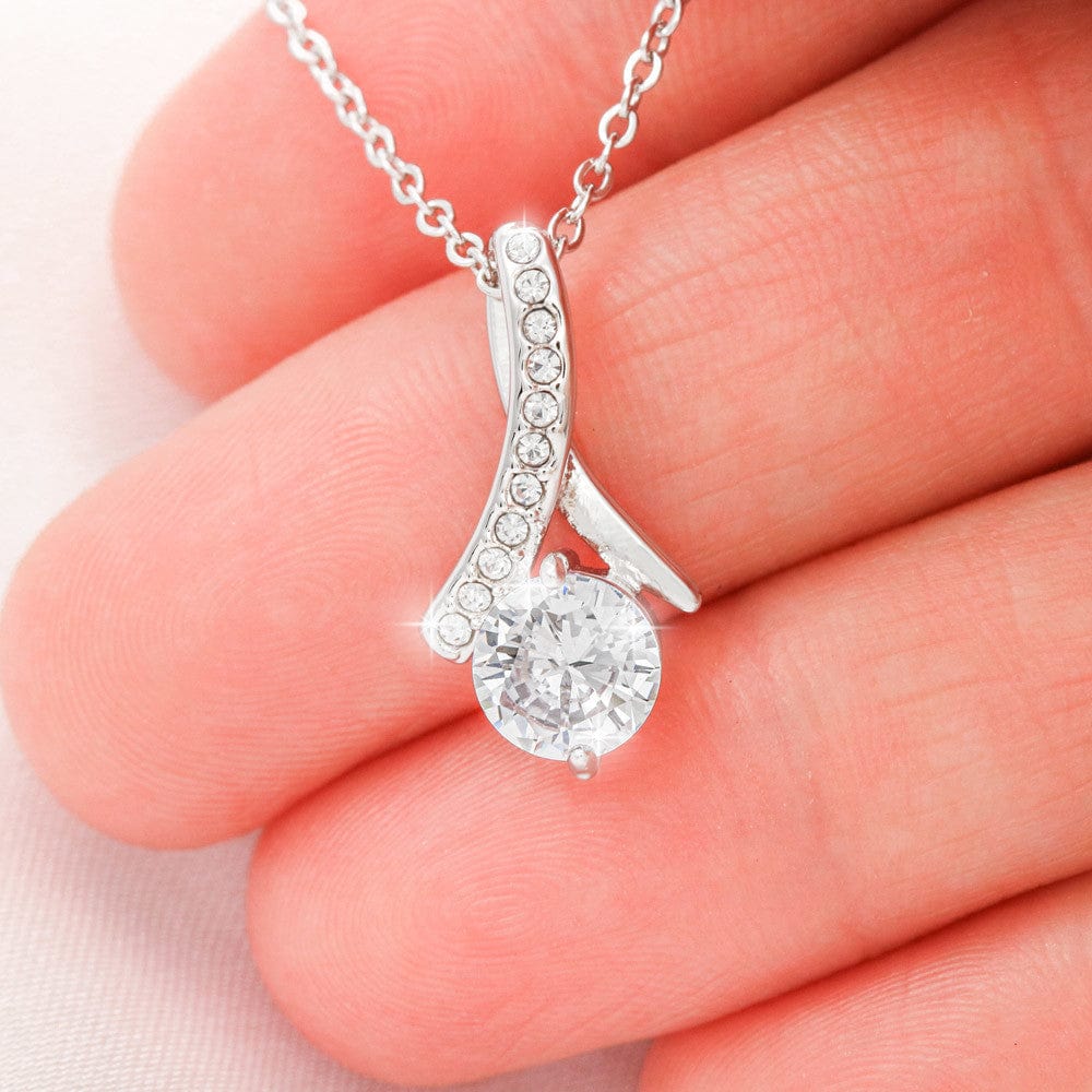 Very close view of alluring necklace