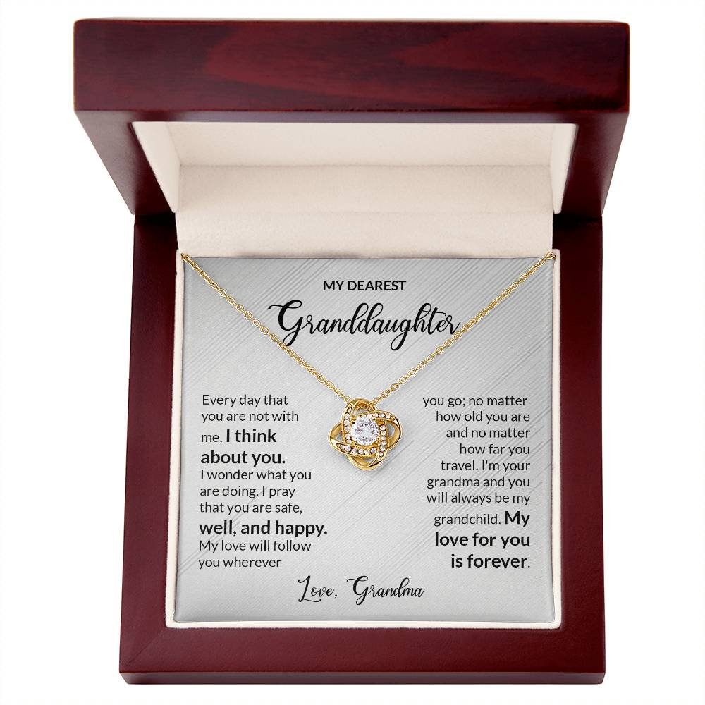 TO MY GRANDDAUGHTER ♡ GOLD store GIFT Necklace