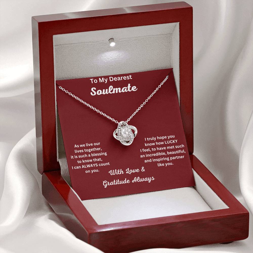 Soulmate  - I Can Always - Love Knot Necklace