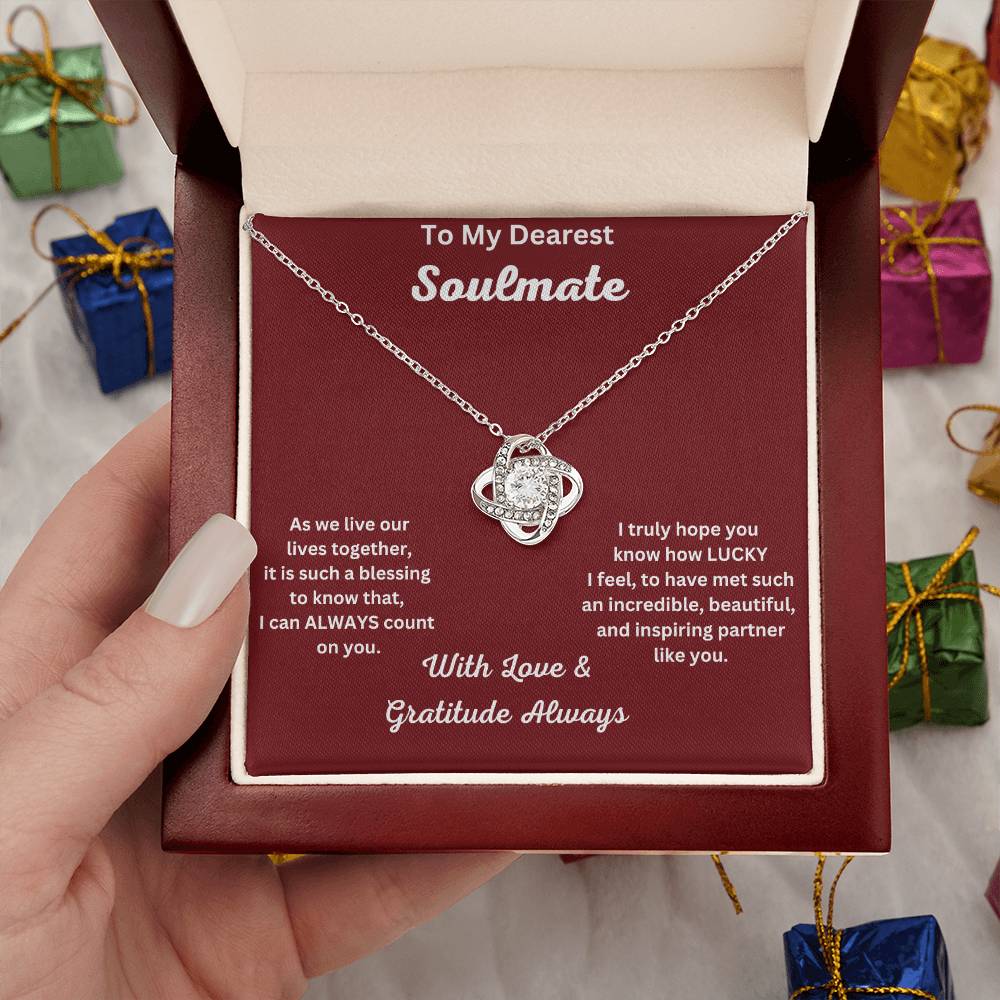 Soulmate  - I Can Always - Love Knot Necklace